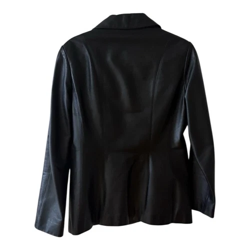 Women's Danier Vintage Black Blazer Size UK 4 - photo 3