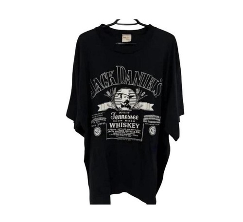Vintage Jack Daniel's Whiskey Logo Graphic T Shirt Men's Black - photo 2