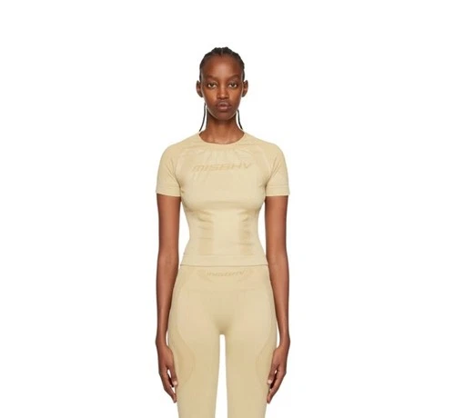 MISBHV Beige Crewneck Sport Top Women's Size XS/S