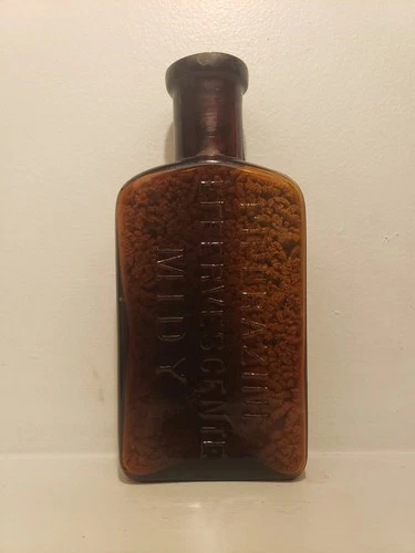RARE Antique Piperazine Midy Medicine Bottle UNOPENED - photo 2