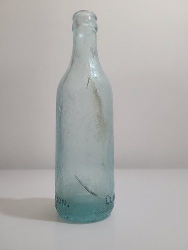 RARE 1900s Cummer&sons Blue Glass Bottle Hamilton Ont. - photo 3