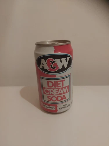 Rare Vintage A&w Diet Cream Soda Can(Made In Canada)