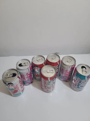 Vintage 1989 Cherry Coke Soda Cans Lot Of 7. Empty - photo 2