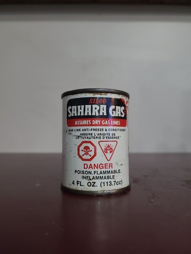RARE 1950 Siloo Sahara Gas Treatment Can NOS Full