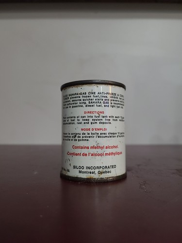 RARE 1950 Siloo Sahara Gas Treatment Can NOS Full - photo 3