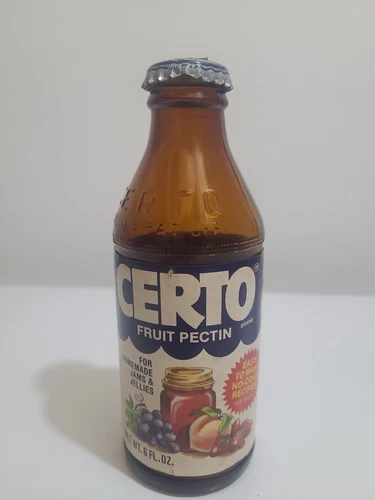 Vintage 1976 Certo Bottle Empty. With Cap