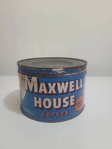 1950s? Maxwell House Coffee Tin. Empty - photo 3