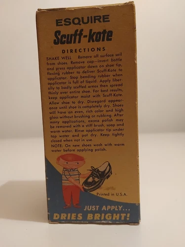 1970s Esquire Scuff Kote Shoe Polish NOS - photo 3