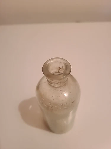 Antique 1920s Fly Tox Insect Poison Bottle With Cork - photo 3