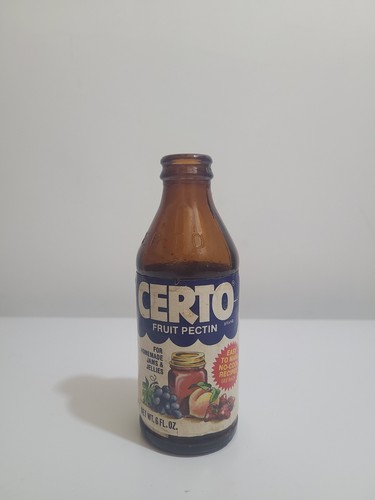 Vintage 1976 Certo Bottle Empty. No Cap