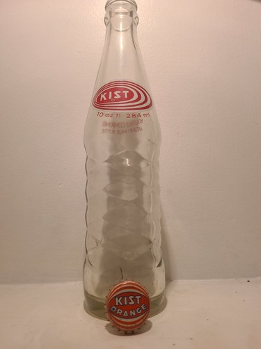 RARE Vintage 1940s Kist Soda Bottle With Cap