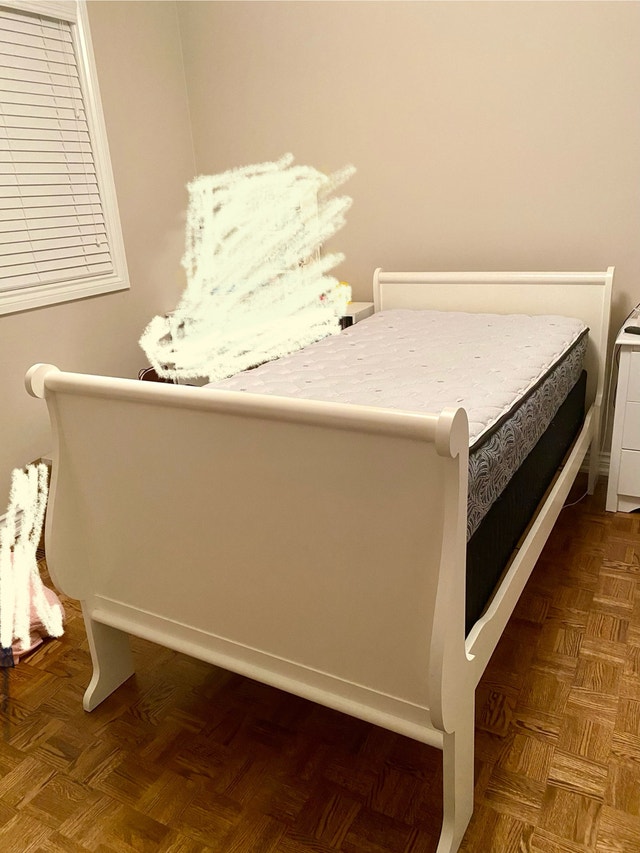 White Single bedroom set - photo 3