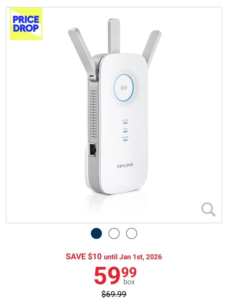 TP-Link Wireless AC1750 Wi-Fi 5 Range Extender (RE450) - photo 2