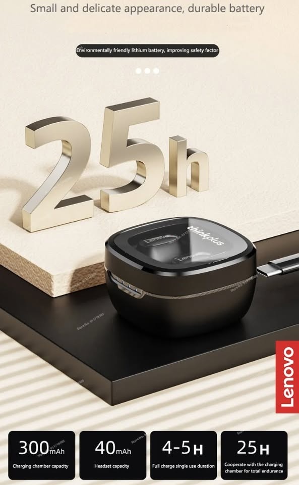 Lenovo Bluetooth 5.3 Wireless Earphones - photo 3
