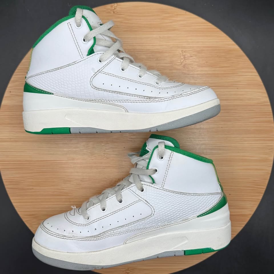 Nike Air Jordan 2 Retro (PS) Lucky Green Sz 1Y - photo 4