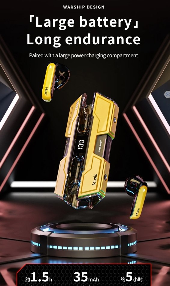 Wireless bluetooth earbuds HD Sound Quality Stereo Headset - photo 2