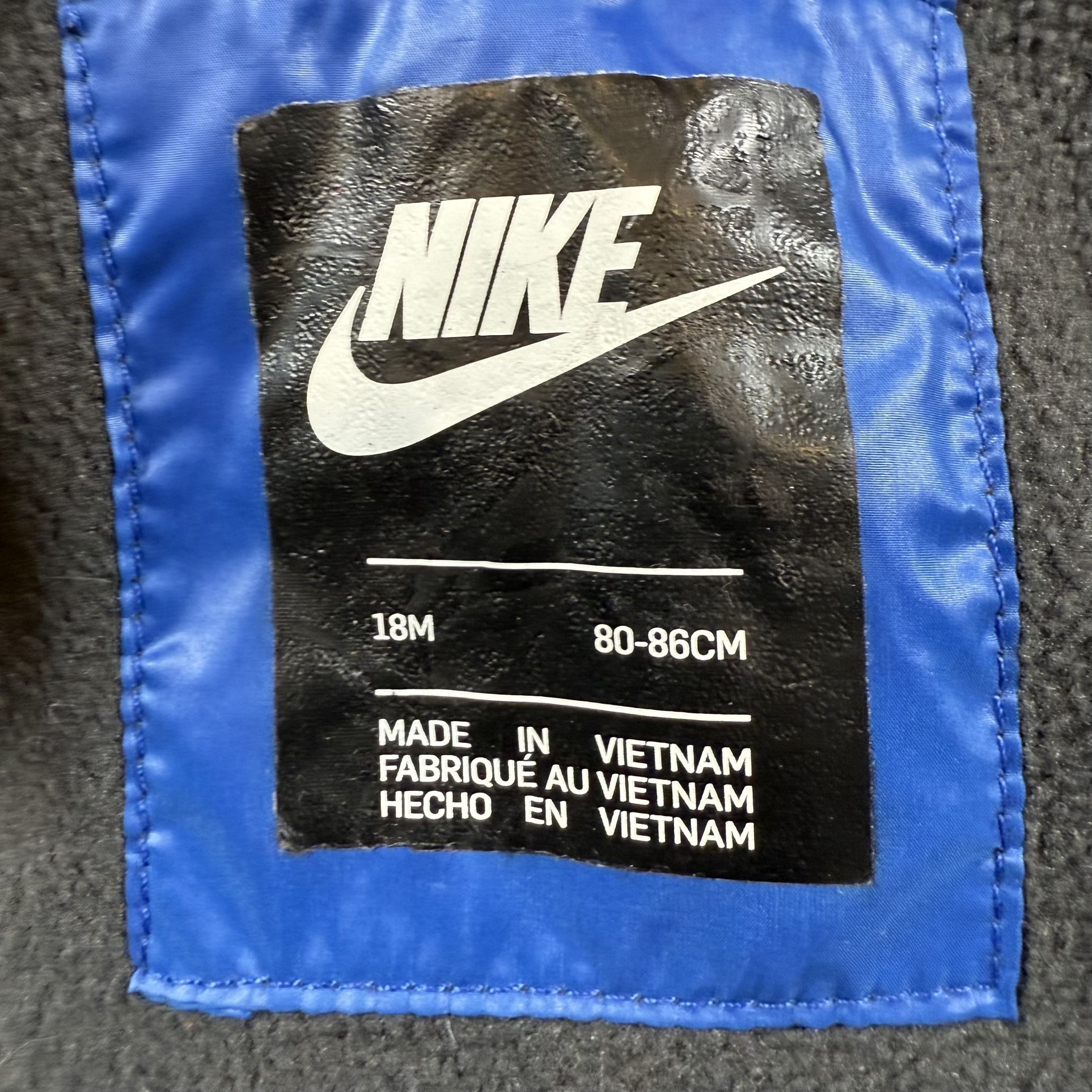 Nike Coat Toddler Boys 18 Months Puffer Jacket Black Blue Sports - photo 5