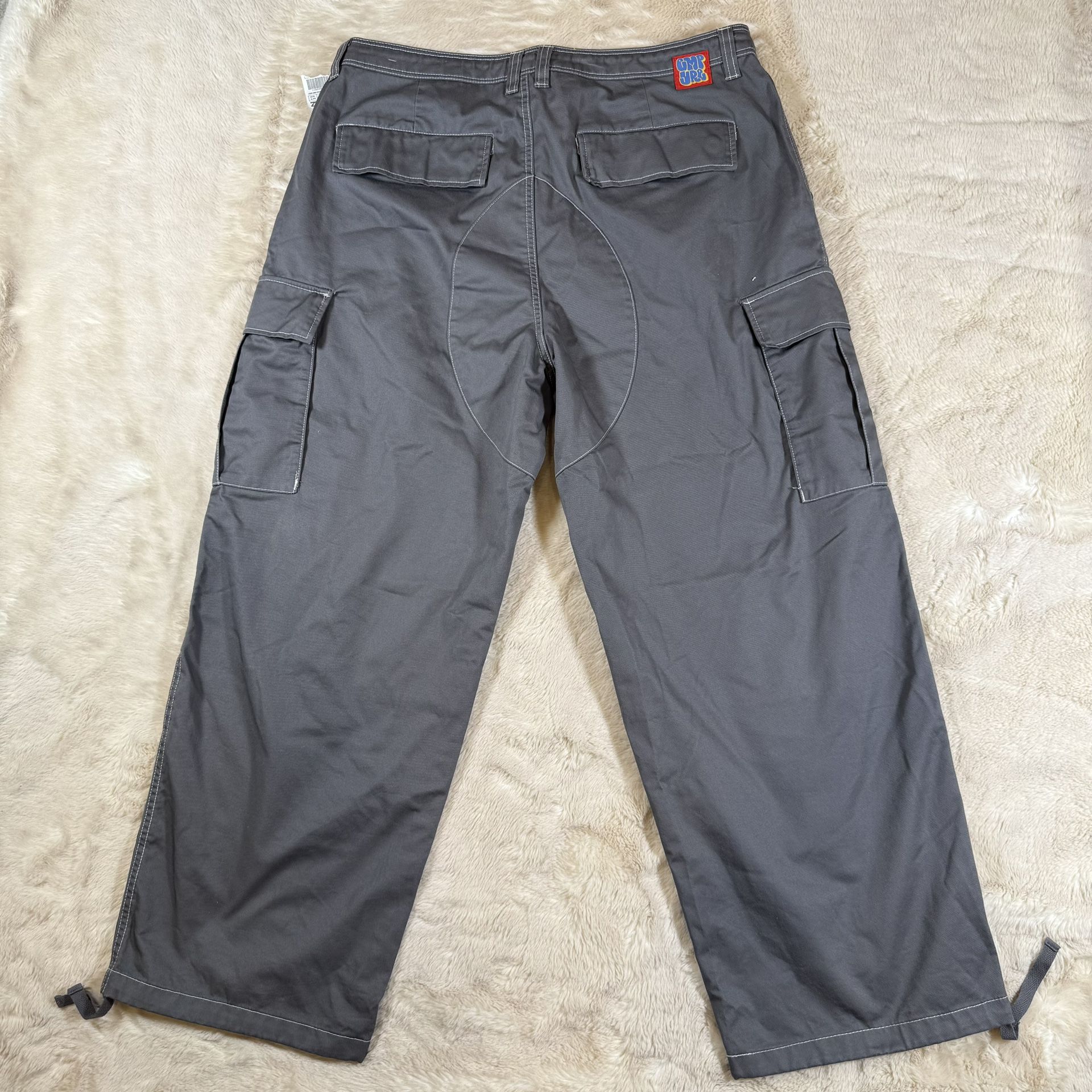 Empyre Ultra Loose Grey Cargo Skate Pants Sz 36 - photo 2