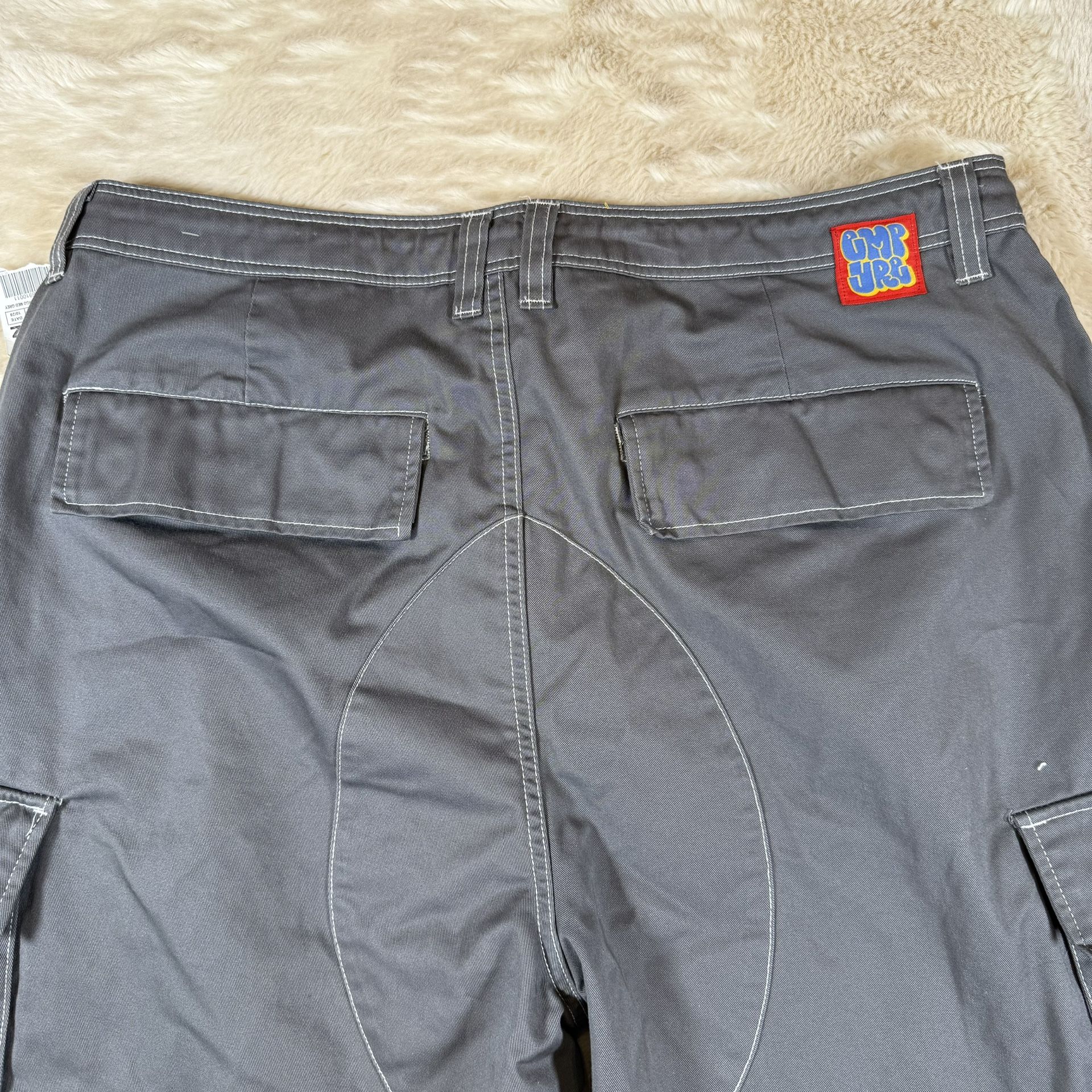 Empyre Ultra Loose Grey Cargo Skate Pants Sz 36 - photo 3