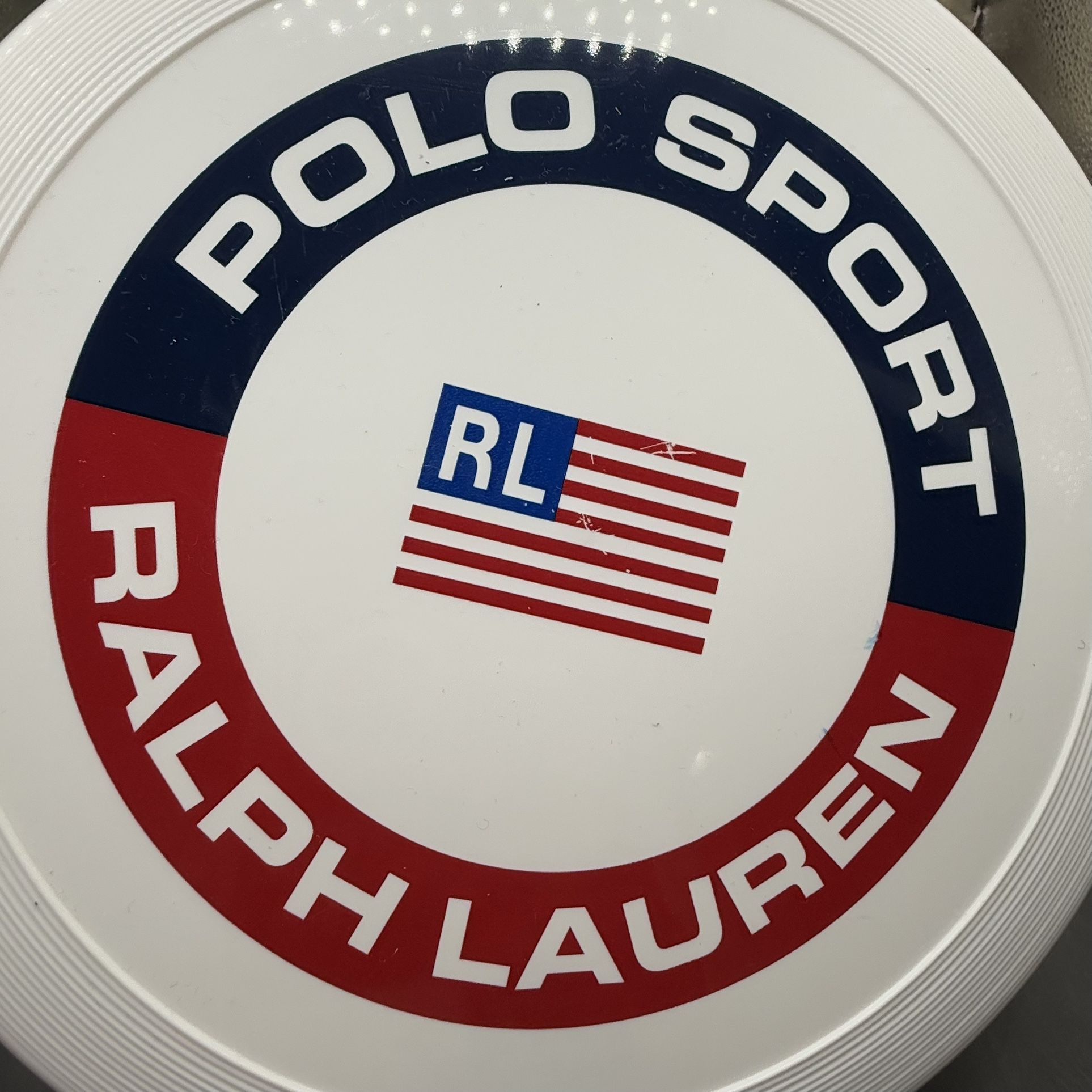 Vintage Polo Ralph Lauren Frisbee Disc USA Red/White/Blue Polo S - photo 3