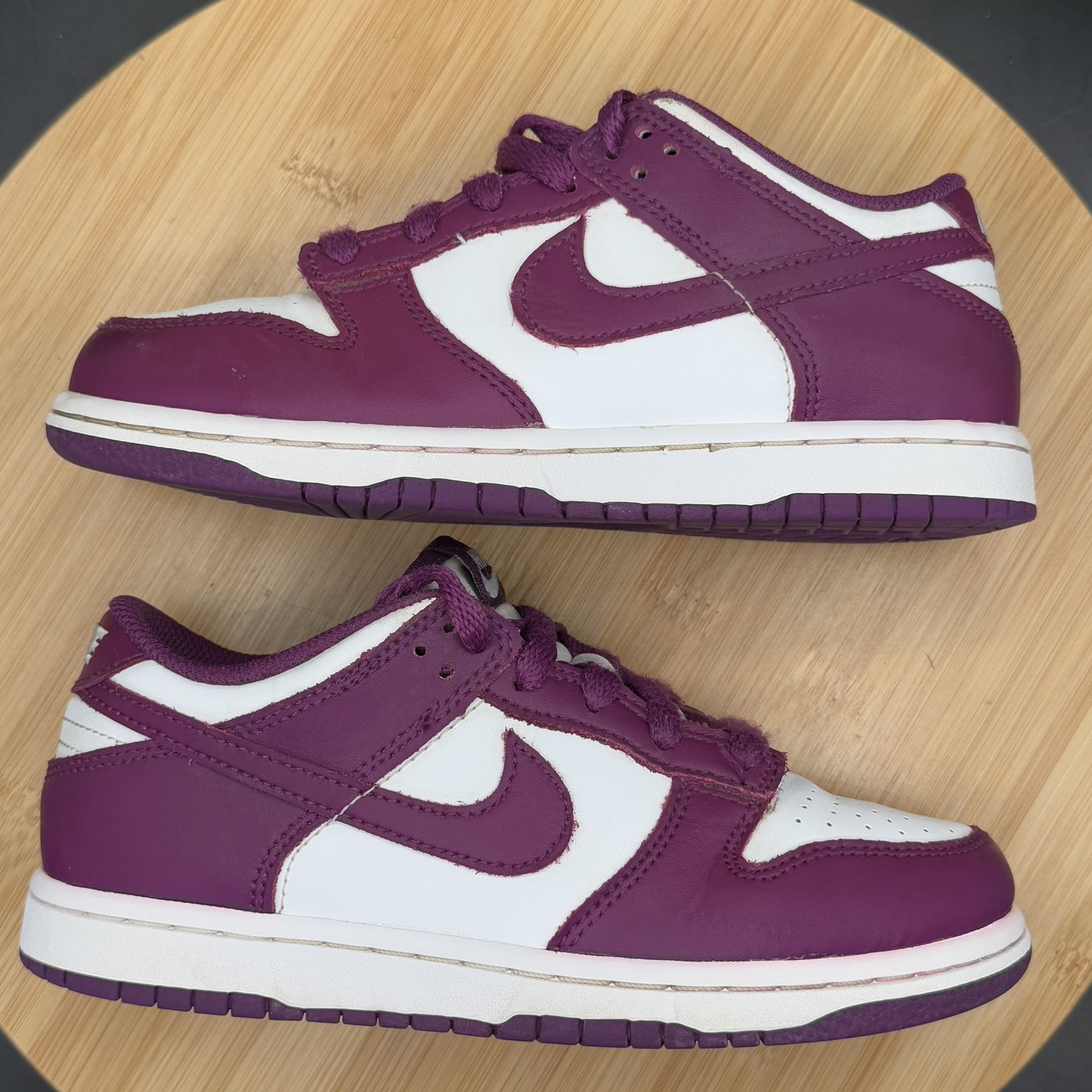Nike Dunk Low (PS) Size 1.5Y ‘Viotech/White’ Casual Sneakers (FB - photo 5
