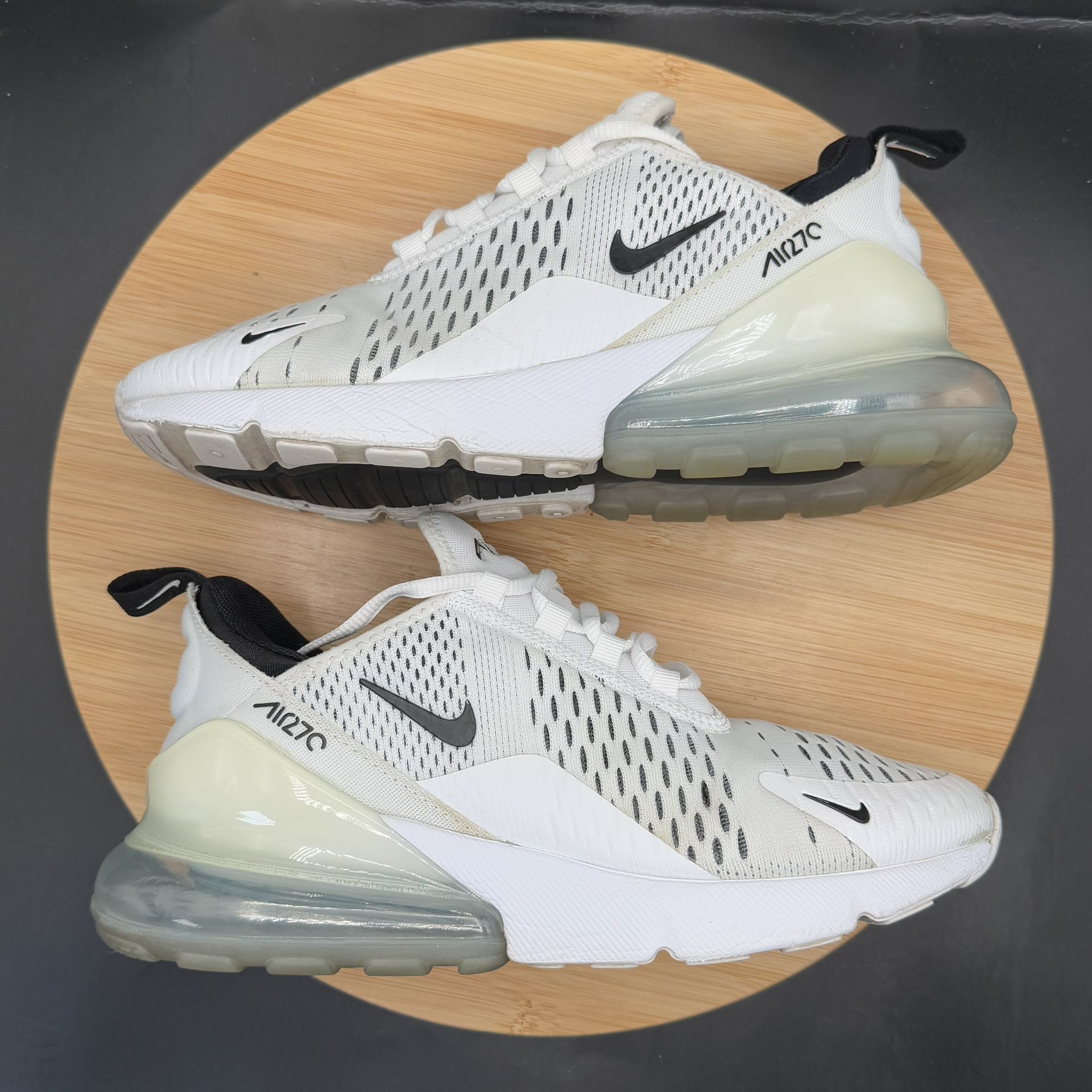 Nike Air Max 270 Women's White/Black Casual Shoes Size 8 - photo 4