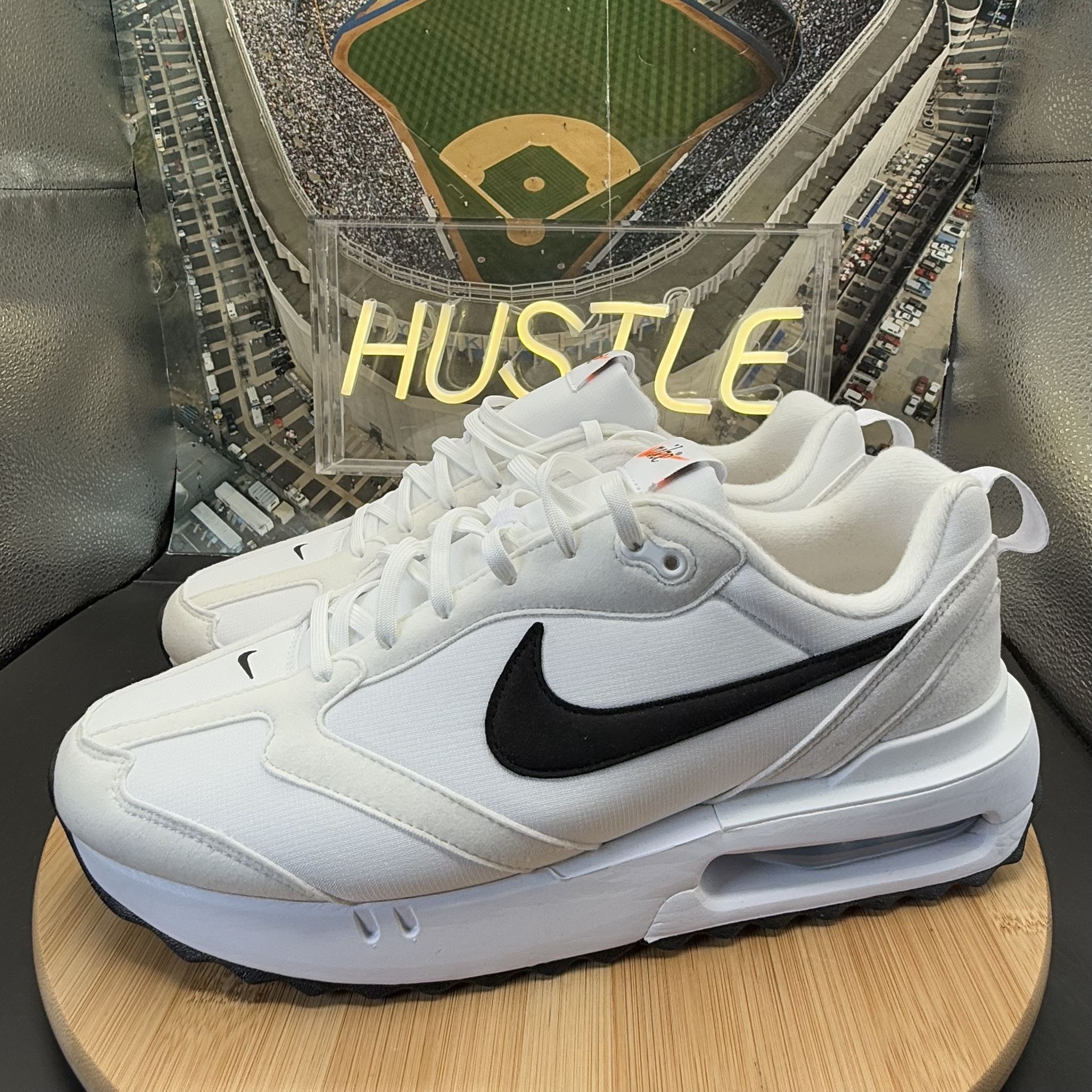 Nike Air Max Dawn Sneaker Women's Running Shoes White/Black Sz 1 - photo 3
