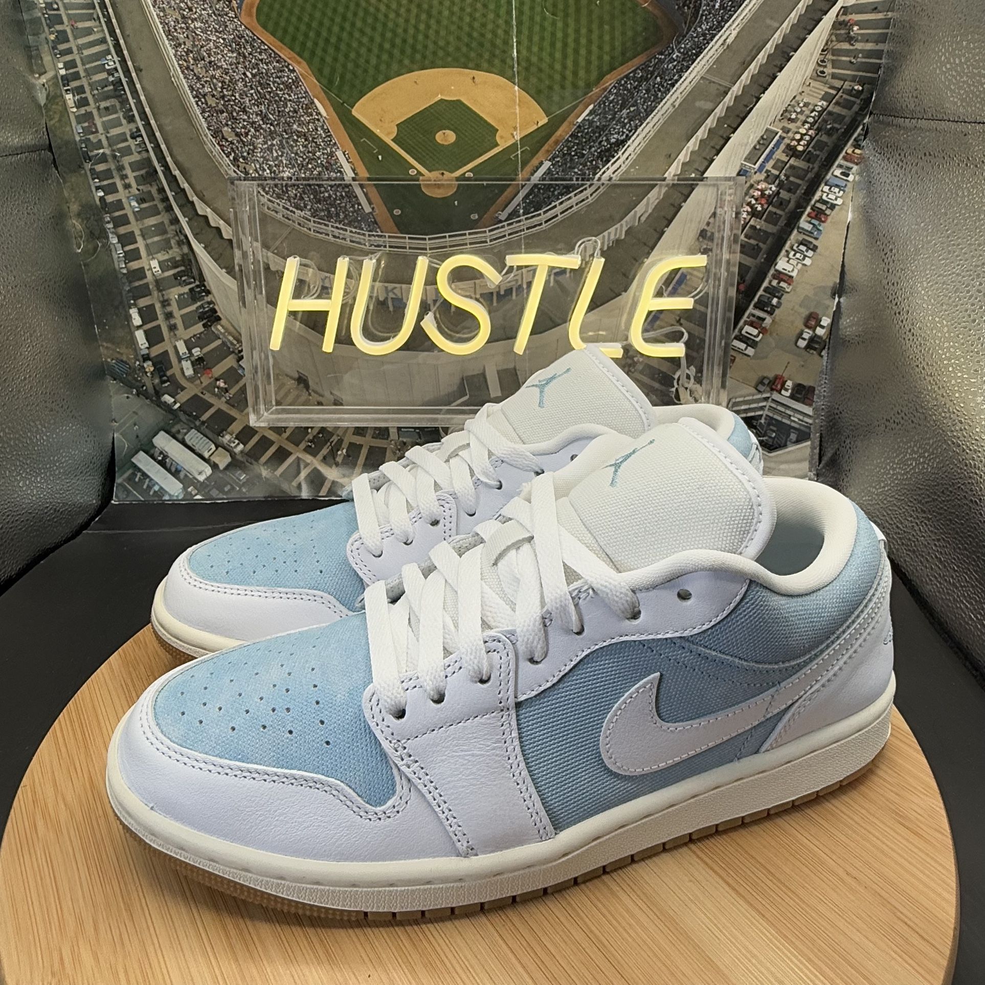 Nike Air Jordan 1 Low Denim Worn Blue Women's Sz 10 - photo 3
