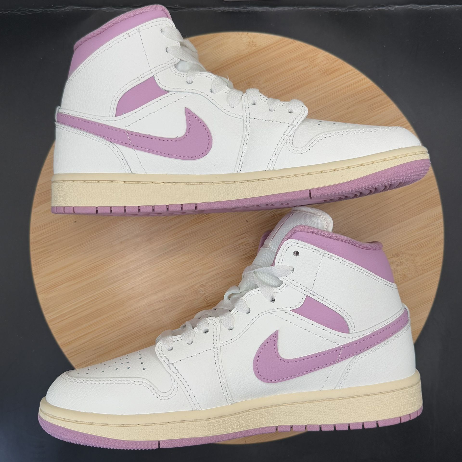 Nike Air Jordan 1 Mid Women’s 'Sail Pnk Coconut Milk' 8.5 New - photo 5