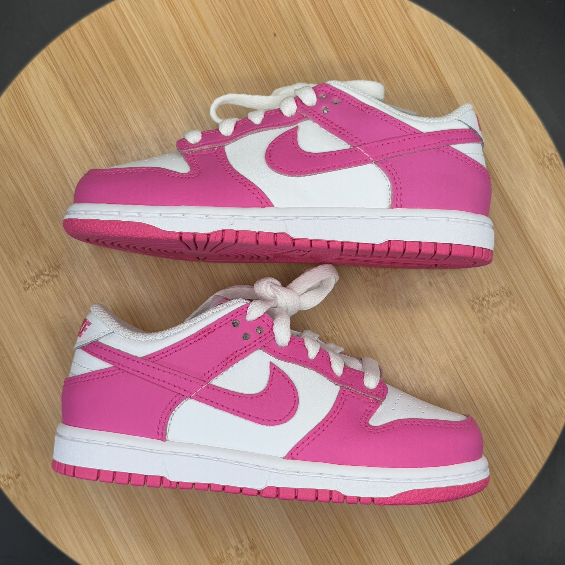 Nike Dunk Low (PS) Athletic Shoes 12C Kids Laser Fuchsia Pnk - photo 5