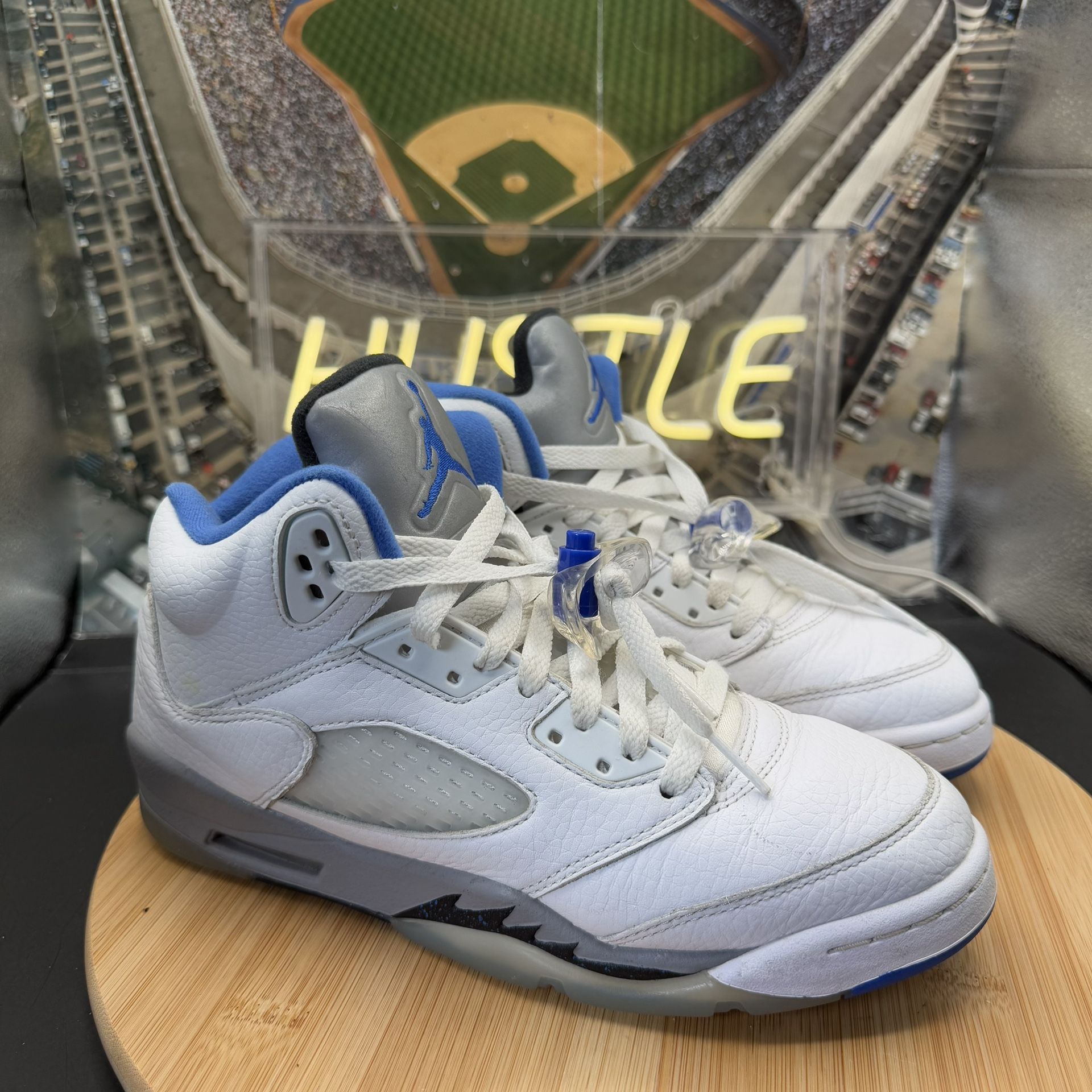 Nike Air Jordan 5 Retro Stealth 2.0 Sz 6.5Y - photo 2