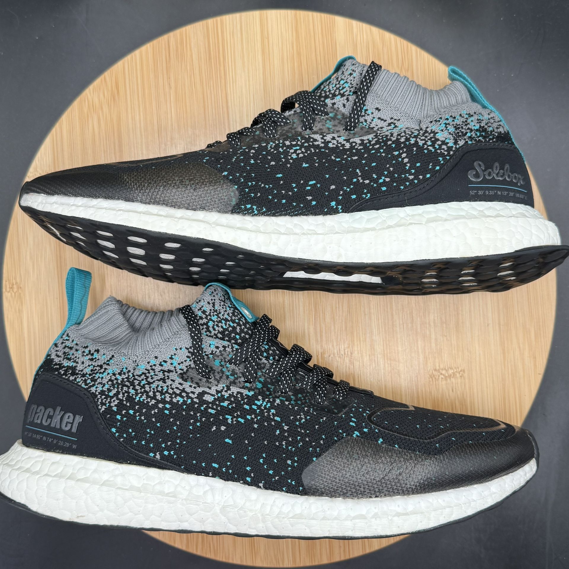 Adidas Ultraboost Packer Solebox “Energy Blue” Men’s Sz 9 Grey S - photo 4