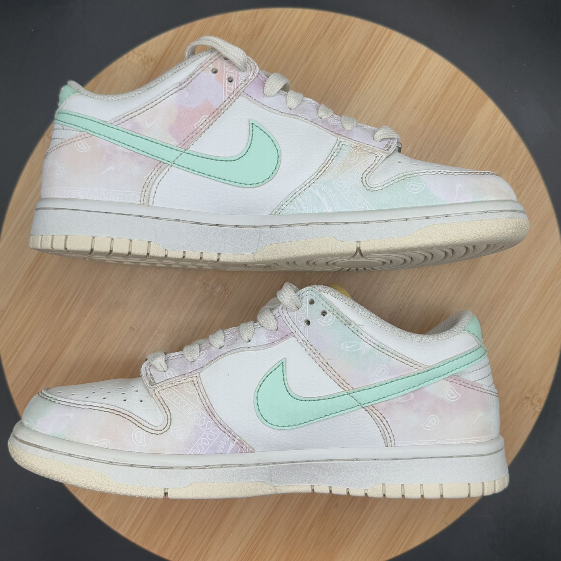 Nike Dunk Low (GS) Youth Size 5.5Y Pastel Paisley - photo 5