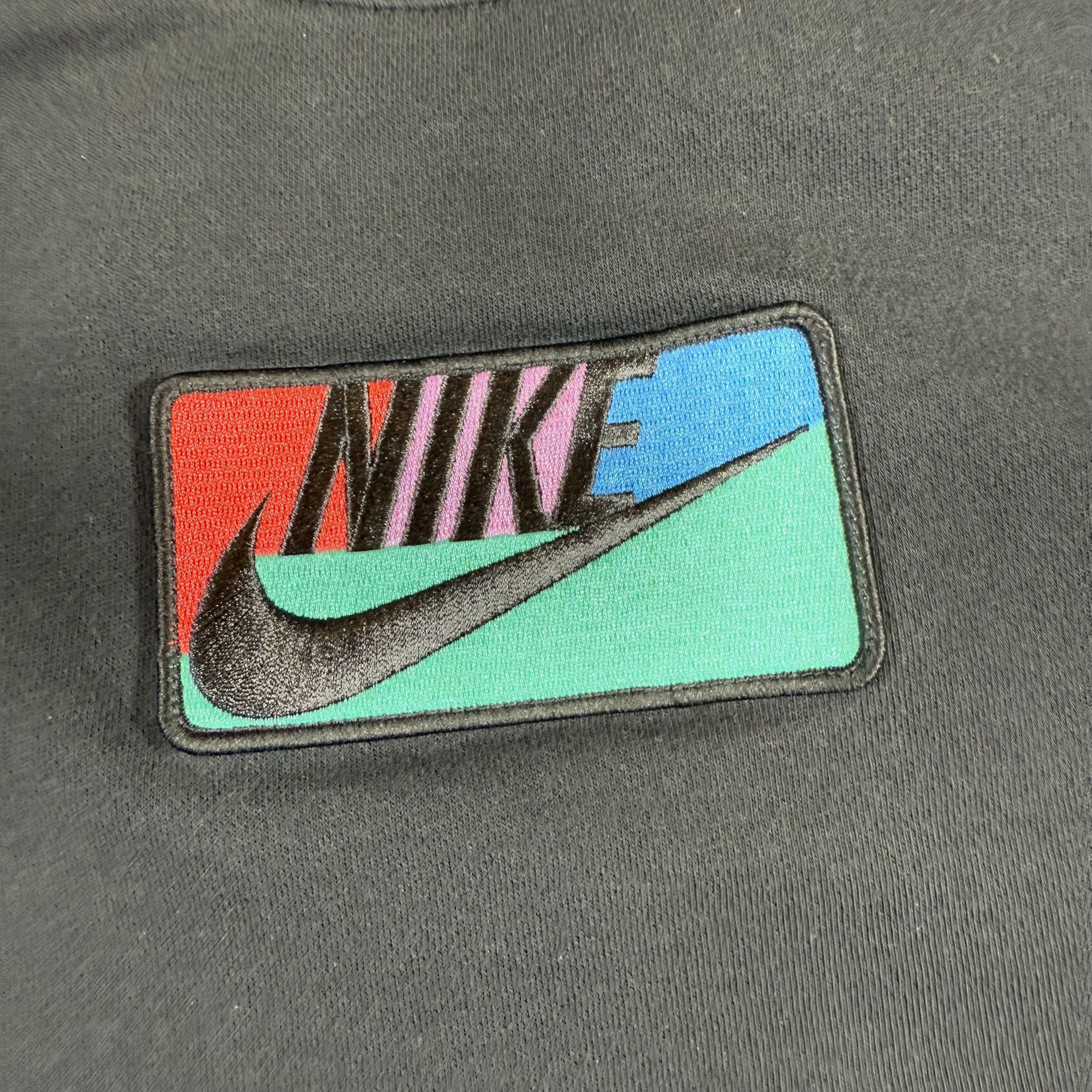 Nike Club Fleece Patch Crewneck Black Men’s Size S - photo 3