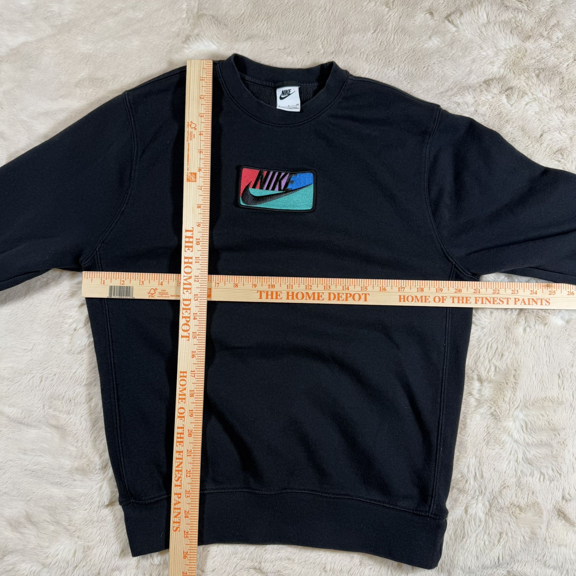 Nike Club Fleece Patch Crewneck Black Men’s Size S - photo 5