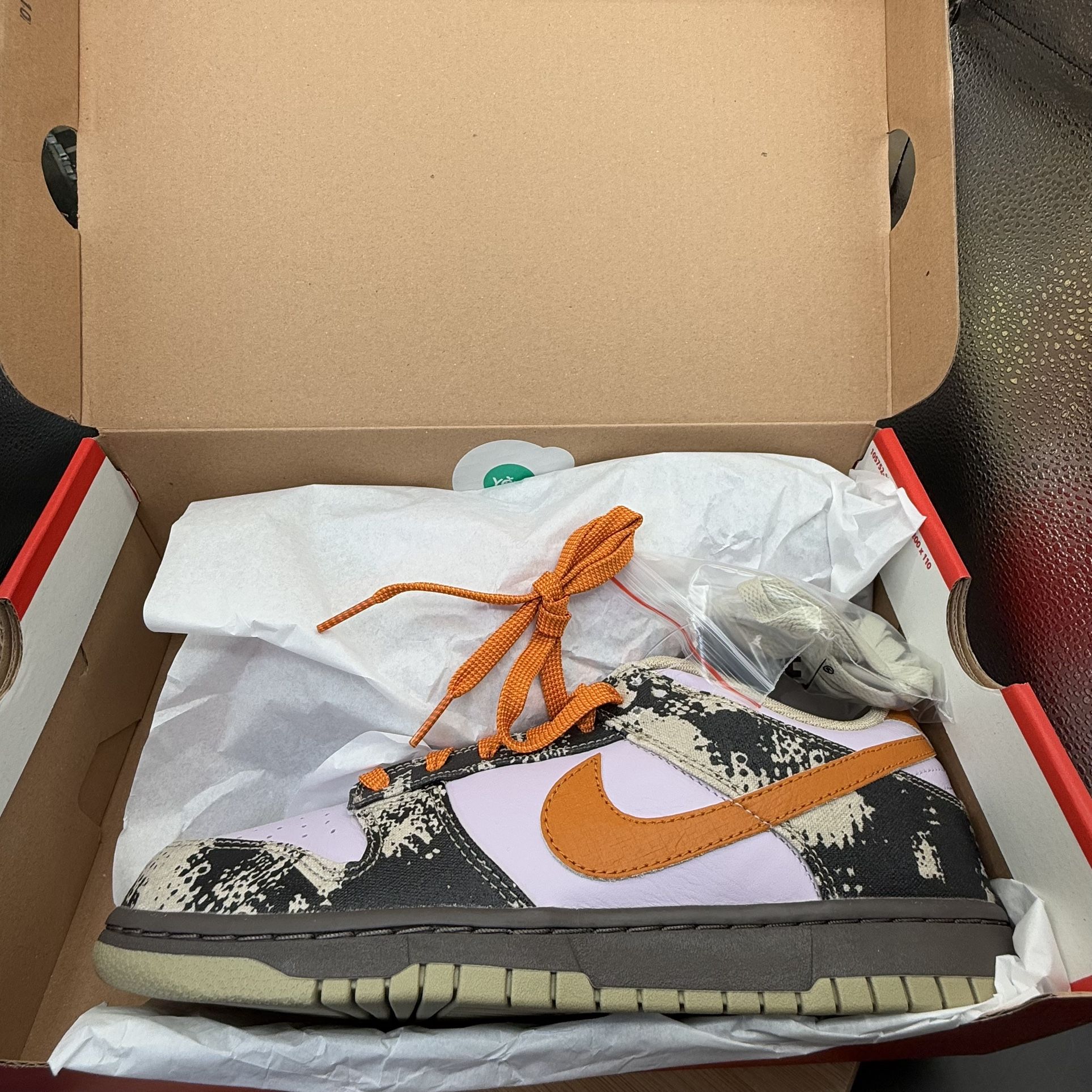 Nike Men's Sz 8 Dunk Low Retro LTD Digital Camo Shoes Desert Kha - photo 4