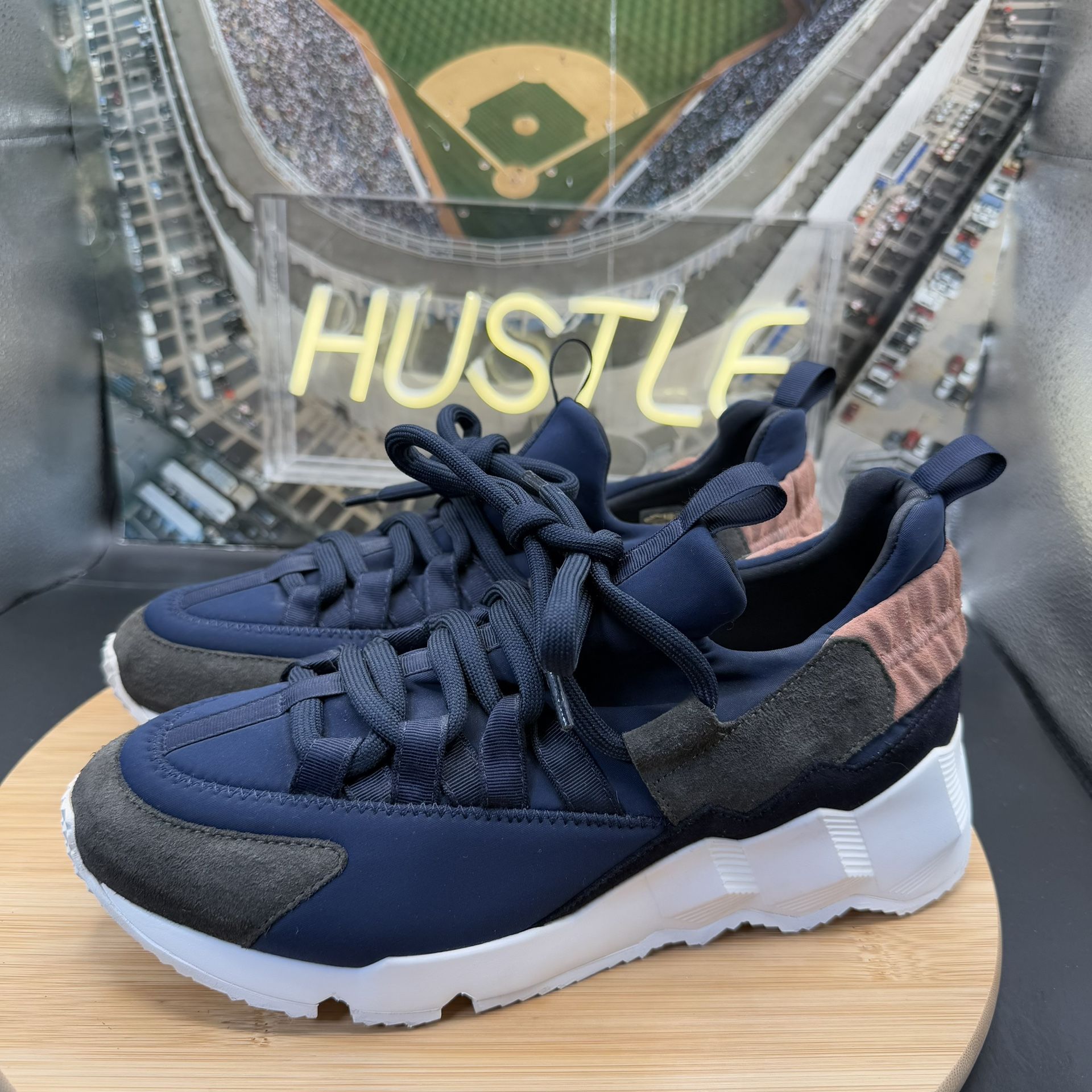 Pierre Hardy Trek Comet sneakers Navy/ Grey Suede and pink Men’s - photo 3