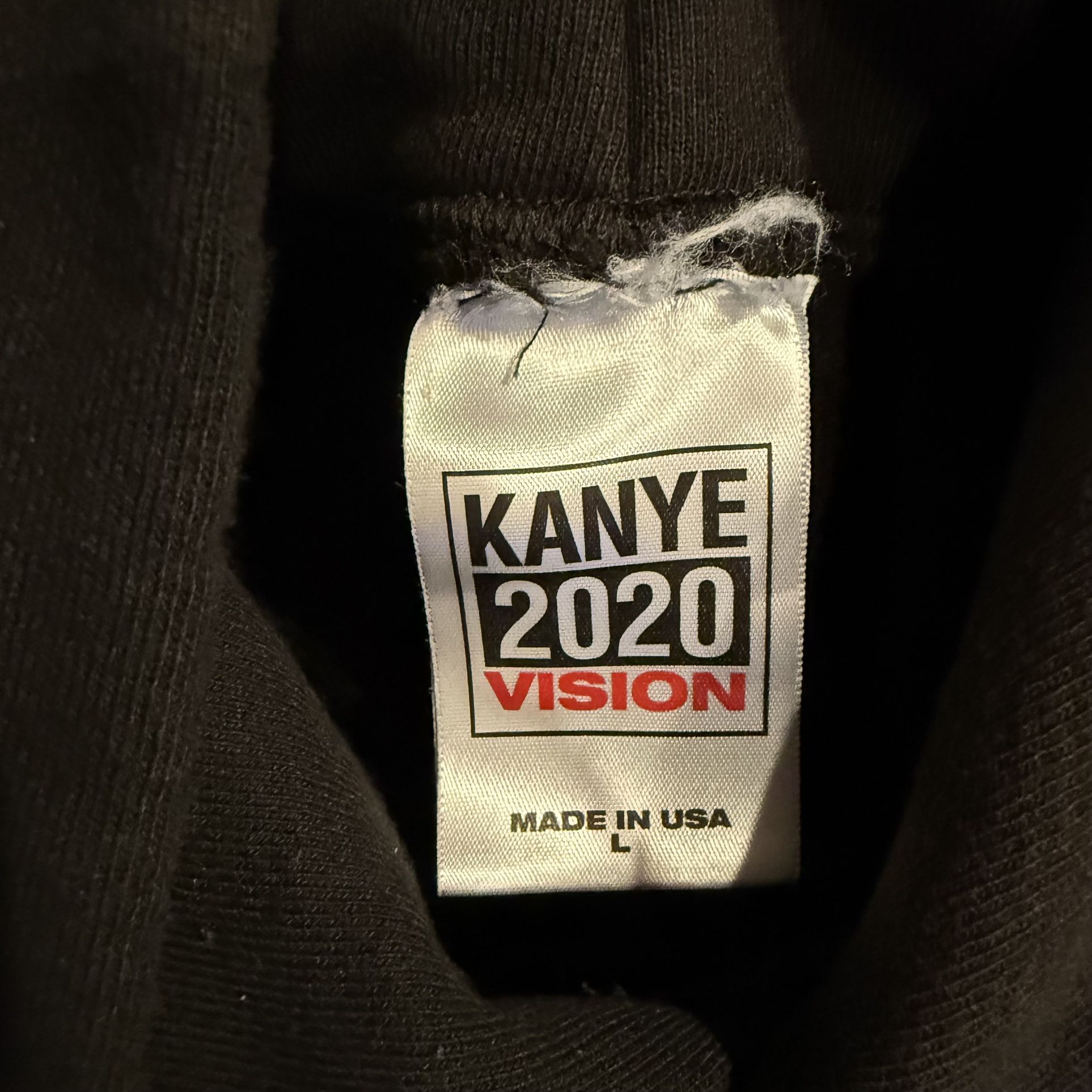 Kanye West Vote Kanye Hoodie Black Sz L (FW20) - photo 4