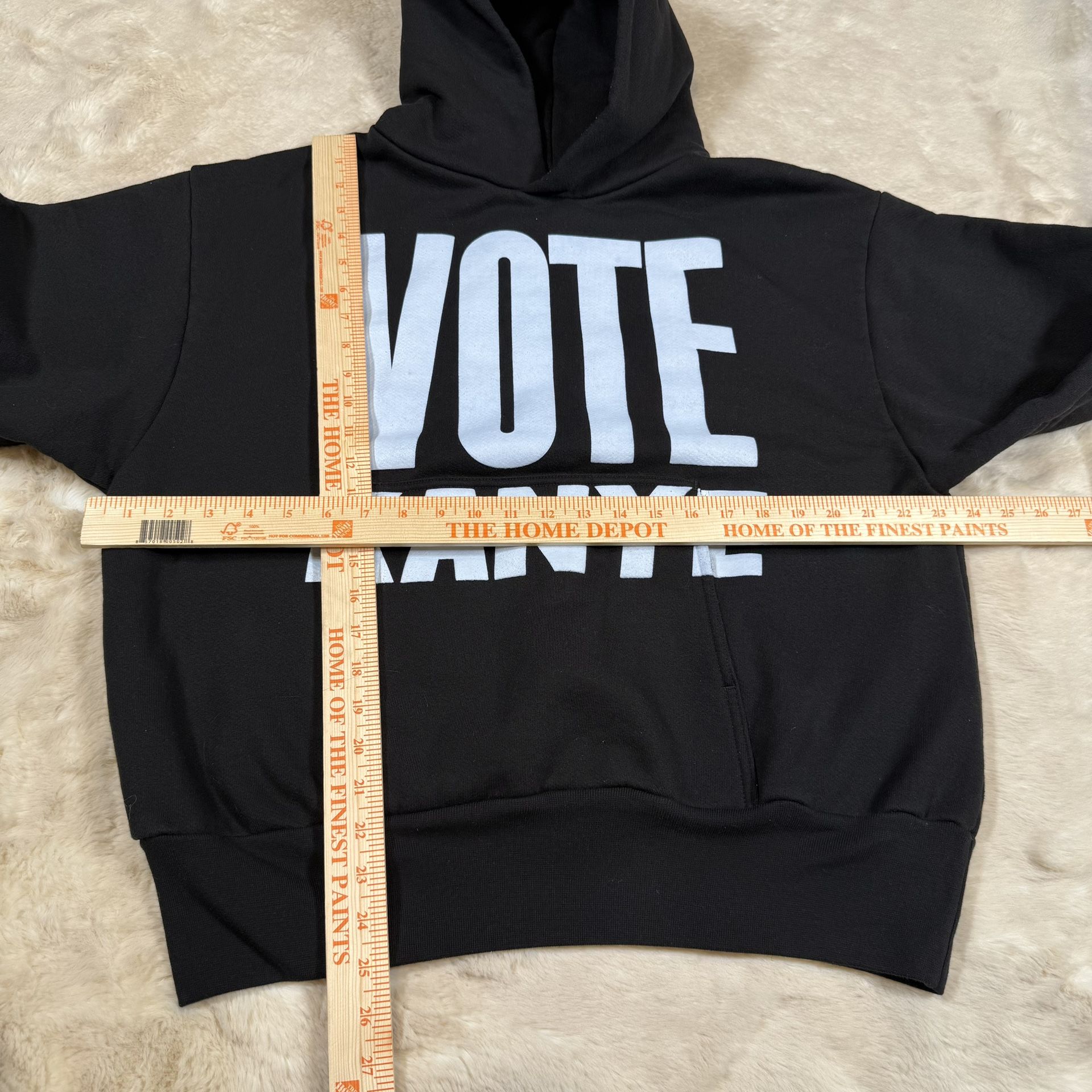 Kanye West Vote Kanye Hoodie Black Sz L (FW20) - photo 5