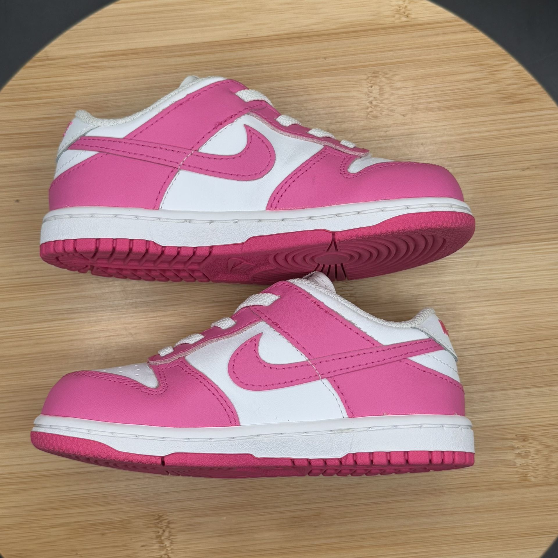 Nike Dunk Low Laser Fuchsia Pnk Barbie Sneakers Sz 10C - photo 5