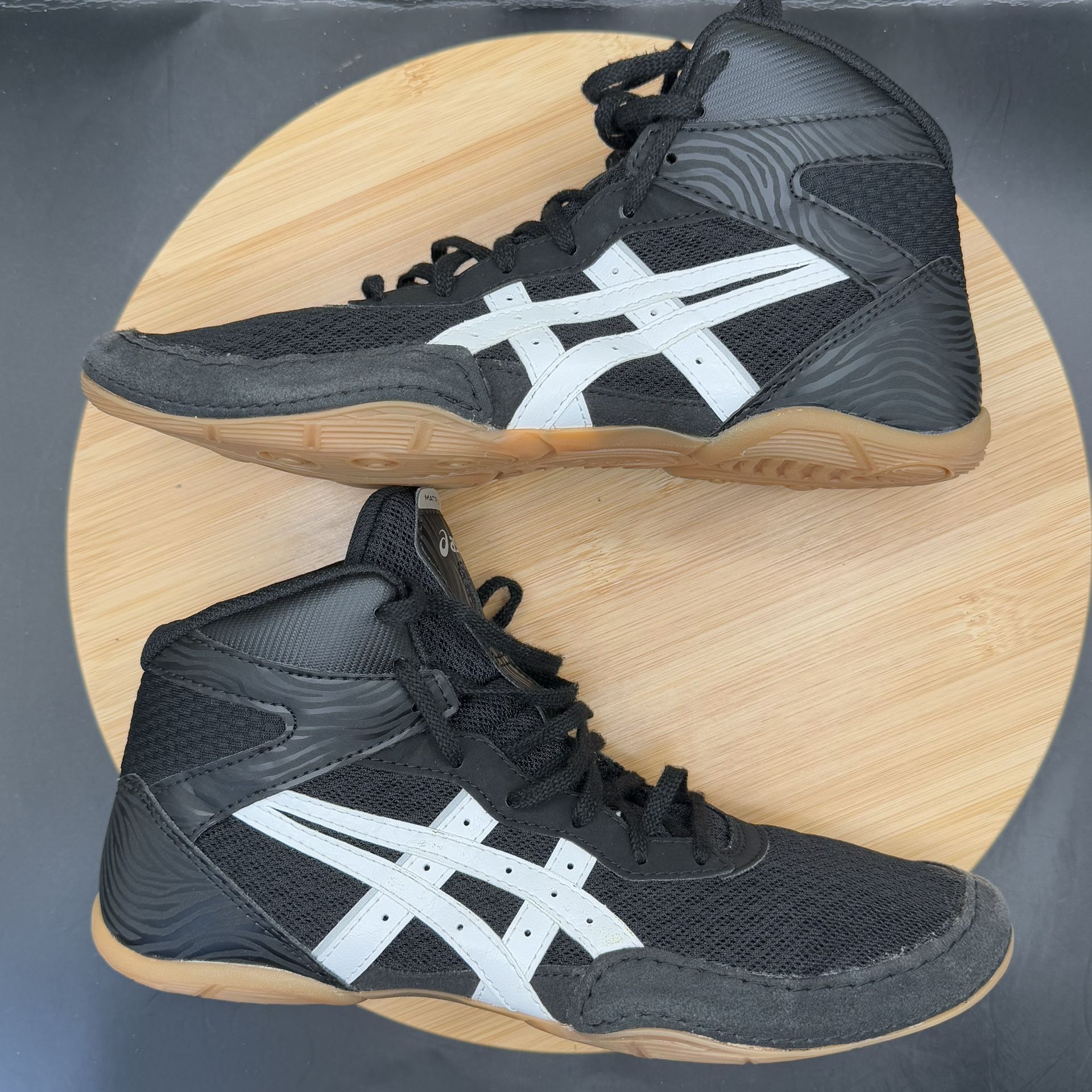 Asics Men's MATFLEX 7 Black/White Wrestling Shoes Sz 8.5 - photo 4