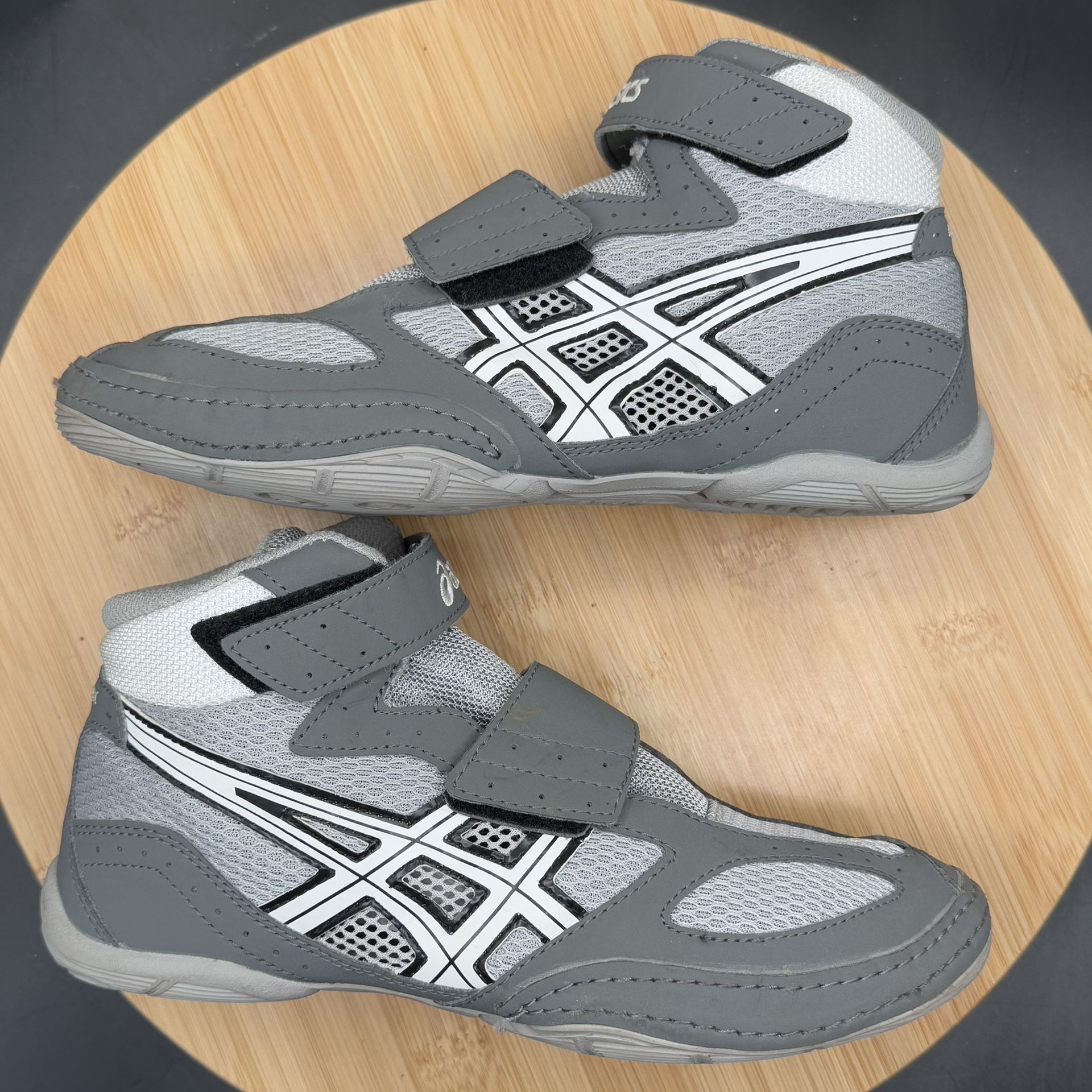 ASICS Matflex 4 (GS) Grey/White Wrestling Shoe Sz 4.5 - photo 4
