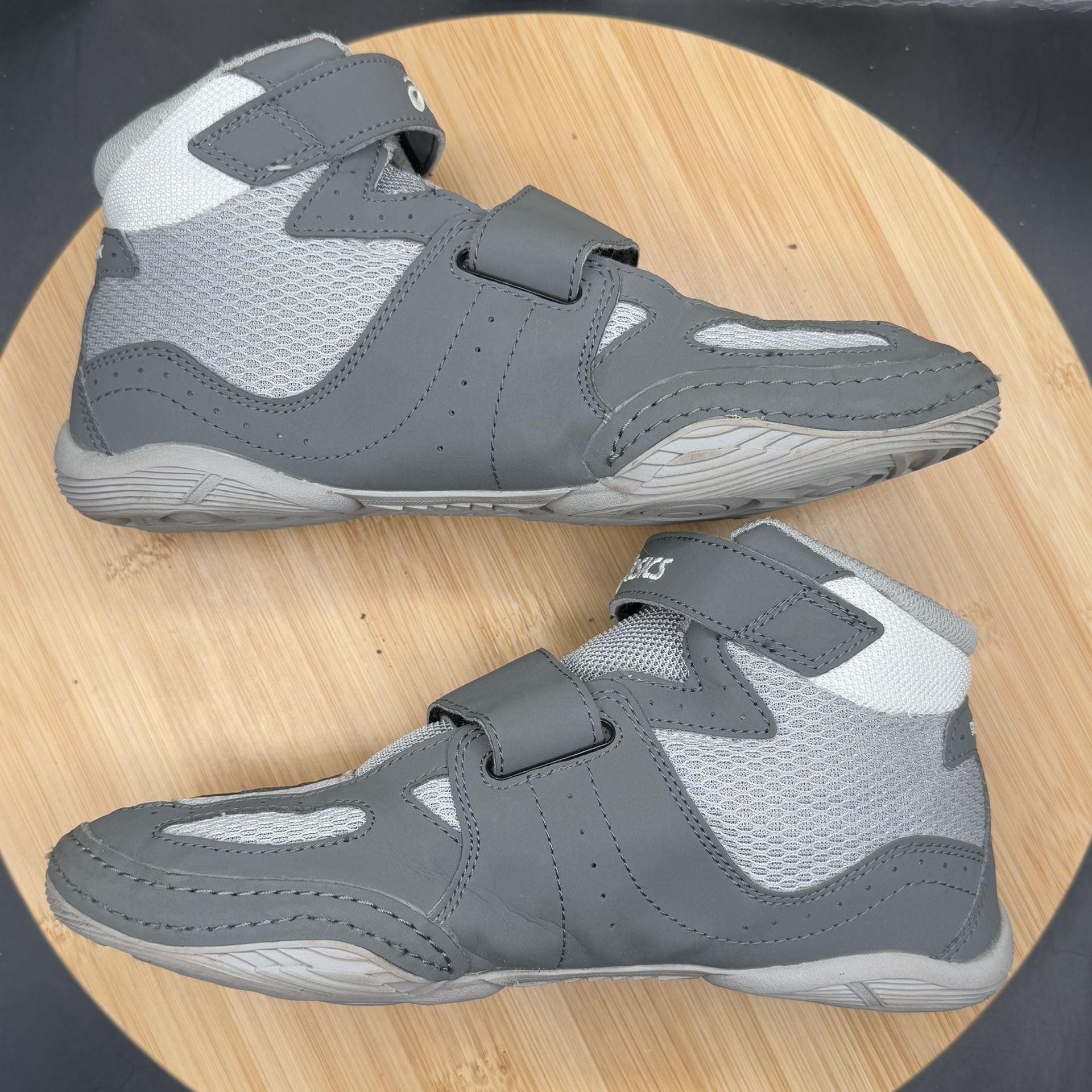 ASICS Matflex 4 (GS) Grey/White Wrestling Shoe Sz 4.5 - photo 5