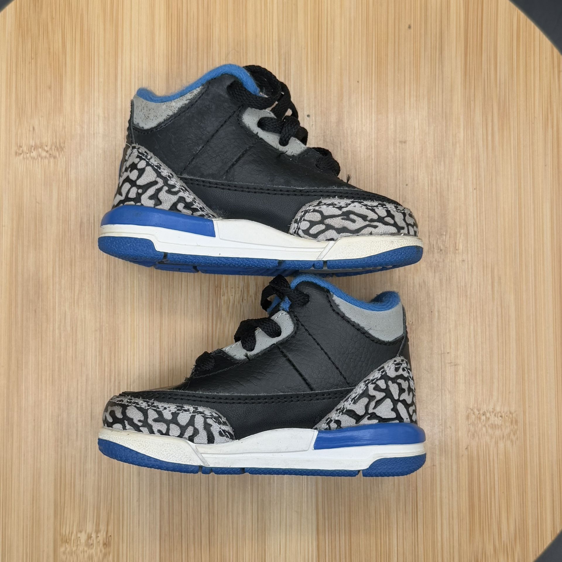 Nike Air Jordan 3 Toddler Sport Blue Retro Sz 4C - photo 5