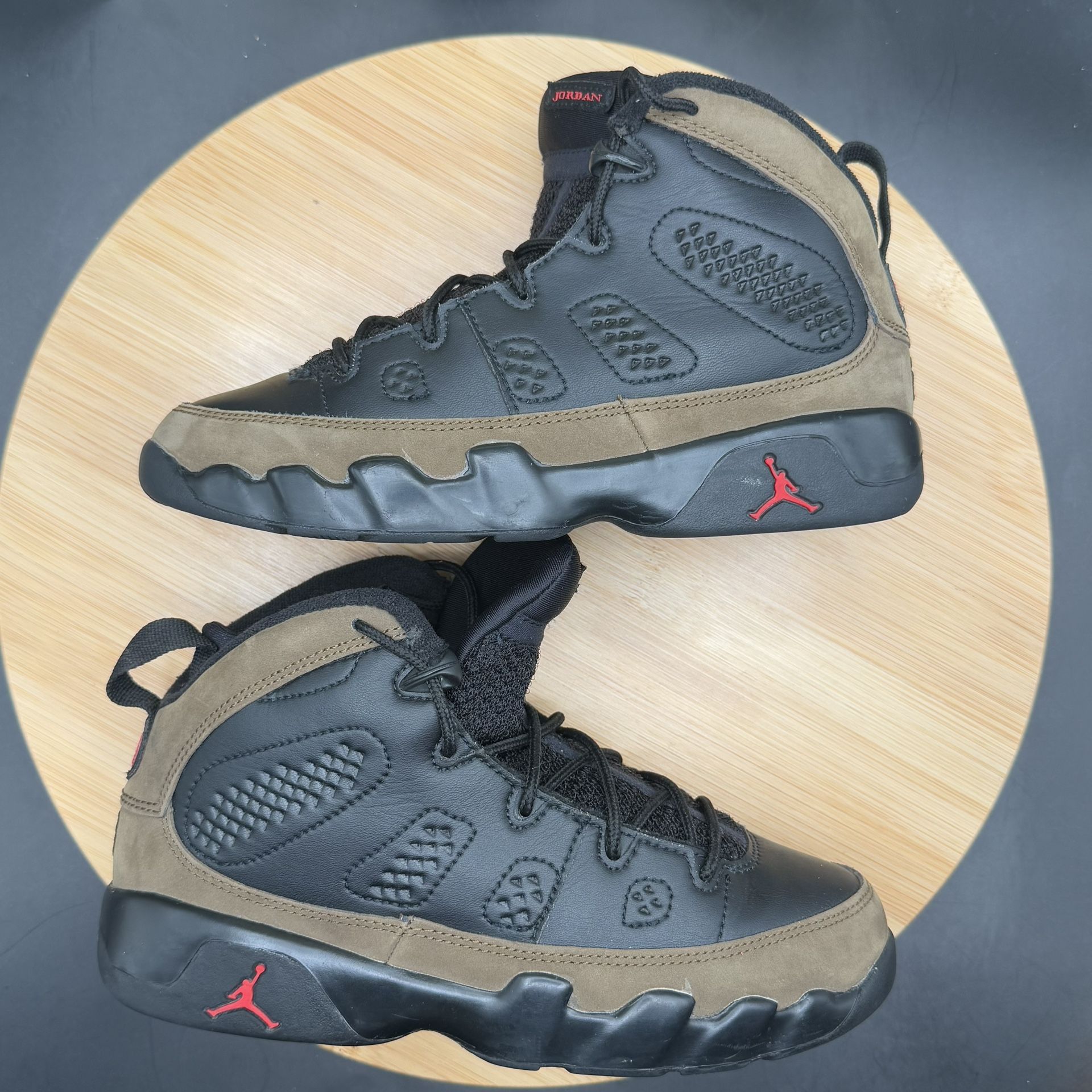 Air Jordan 9 ‘Olive’ (PS) Youth Pre School Size 2Y - photo 4