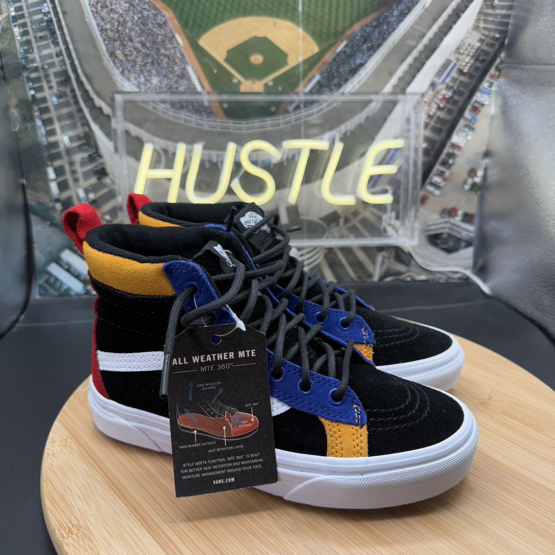 VANS SK8-HI 46 MTE DX 'BLACK SURF THE WEB' YOUTH SZ 2.5 - photo 2