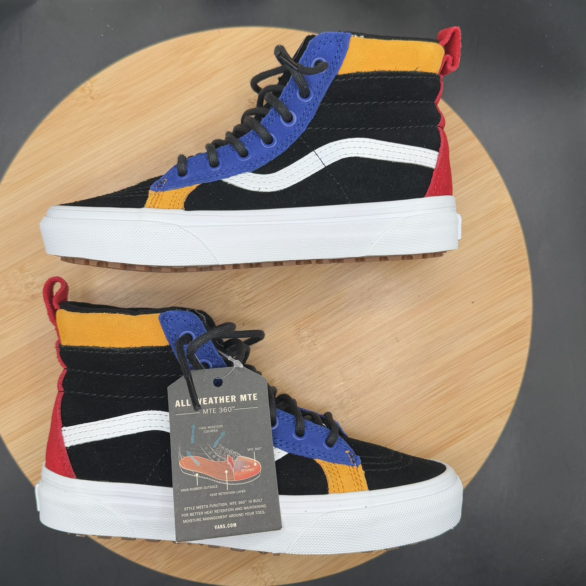 VANS SK8-HI 46 MTE DX 'BLACK SURF THE WEB' YOUTH SZ 2.5 - photo 4
