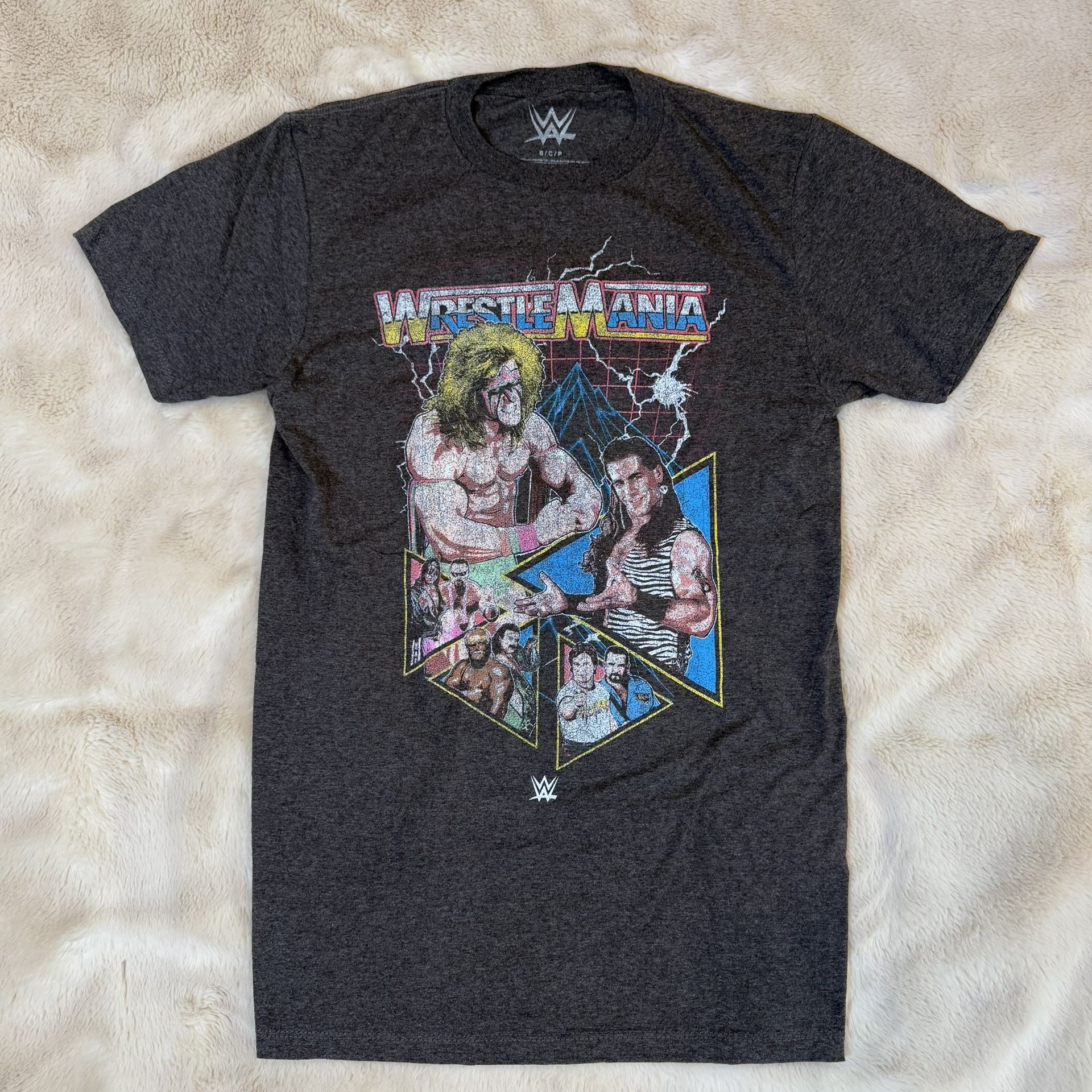 WWE WrestleMania T-Shirt Mens Small Graphic Print Ultimate Warri