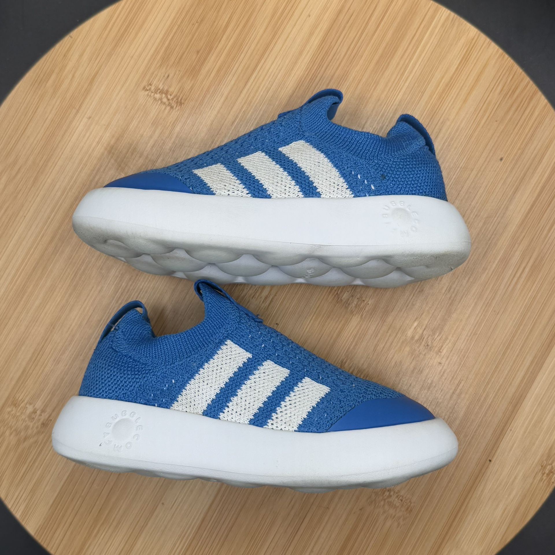Adidas (TD) Bubblecomfy Slip On Shoes Blue/White Sz 9K - photo 4