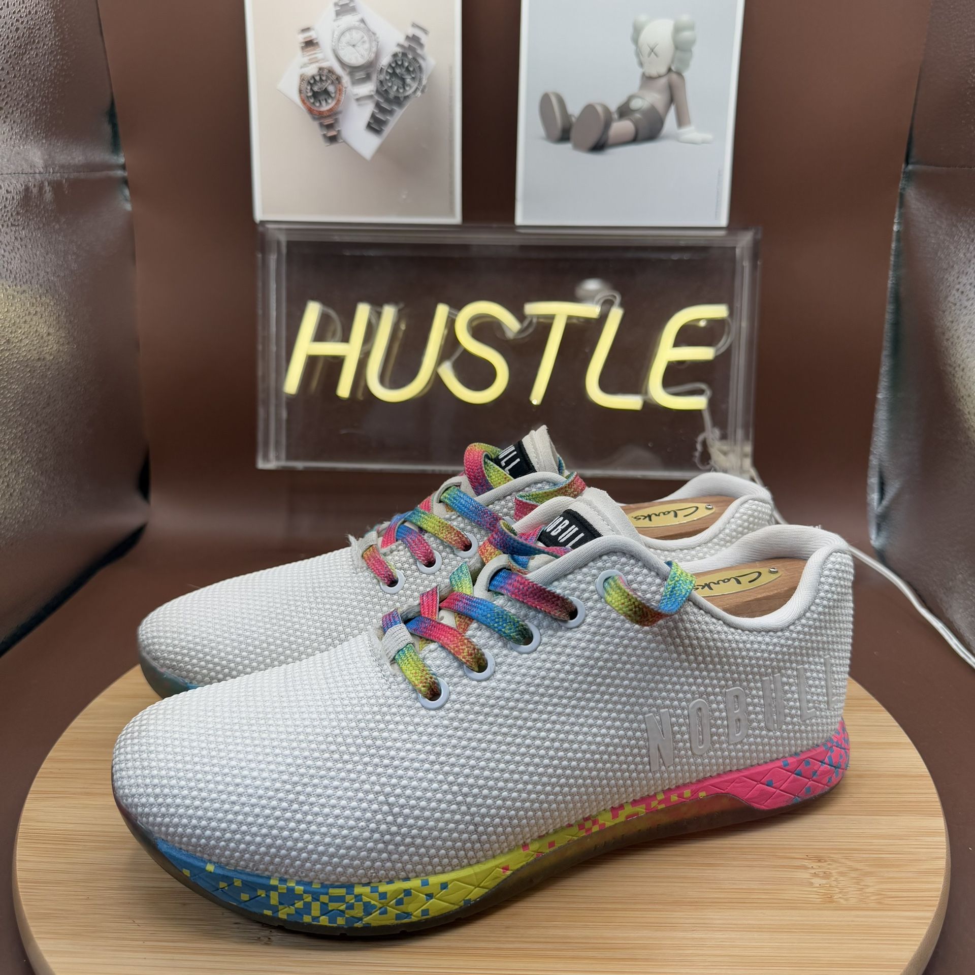 Nobull Outwork Unisex White Neon Glitch M-7 W-8.5 Trainer - photo 3